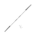 7ft Olympic Barbell with pair of clips