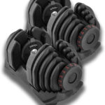 10-90lbs Set of 2 Adjustable Dumbbells