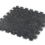 24″ x 24″ x 6mm white sparkle Rubber