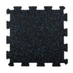 24″ x 24″ x 6mm Blue sparkle rubber mat