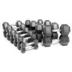 Rubber Hex Dumbbells Set