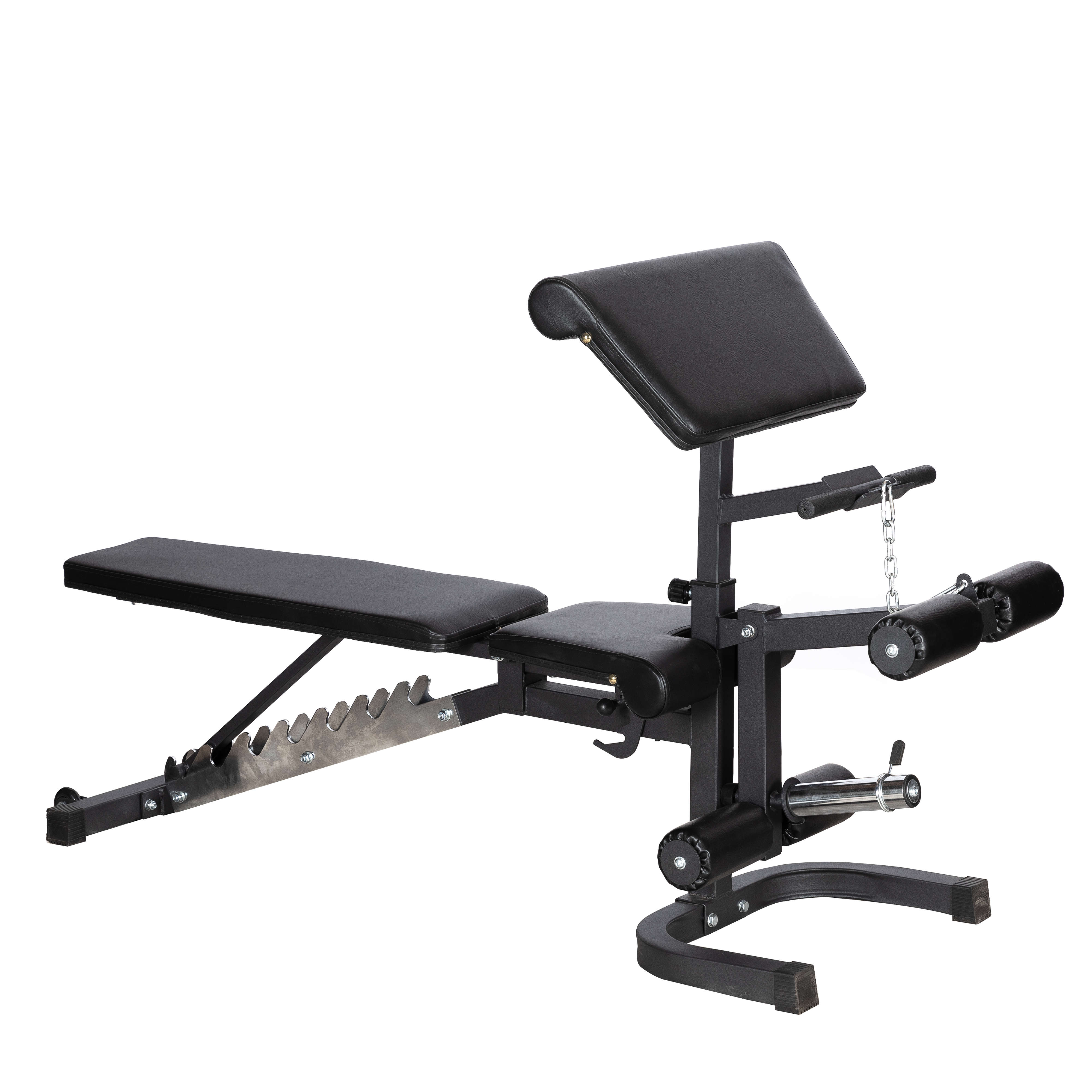 Multi Functional Adjustable Bench with Arm Curl + Leg Ext