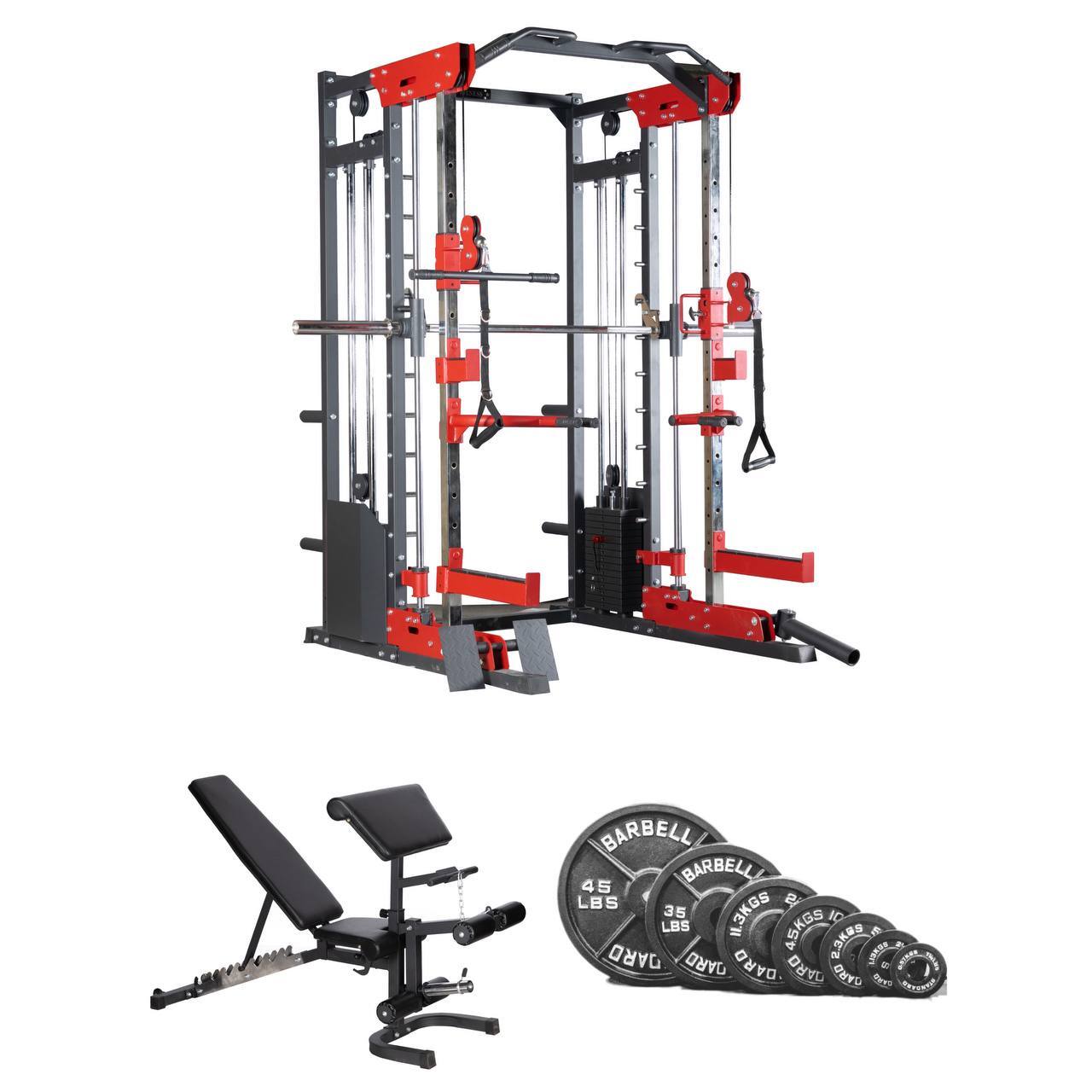 Multi-Functional Smith machine Home Gym combo