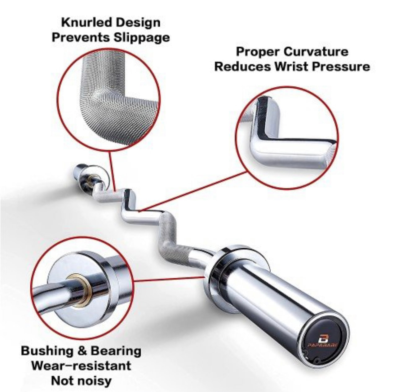 47” Olympic EZ curl bar