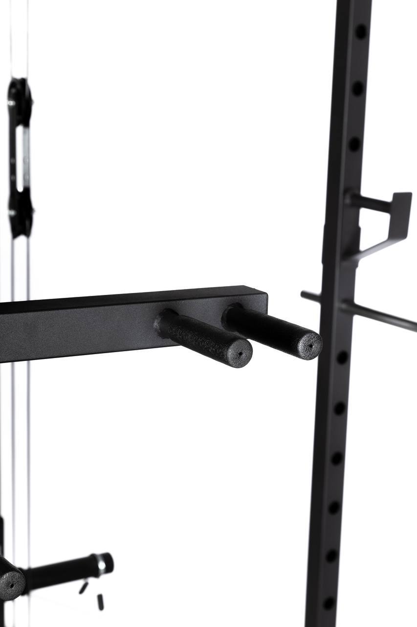 Functional Power Rack with lat pull down attachment
