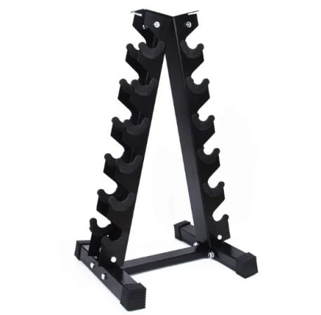 6 pairs vertical dumbbells rack