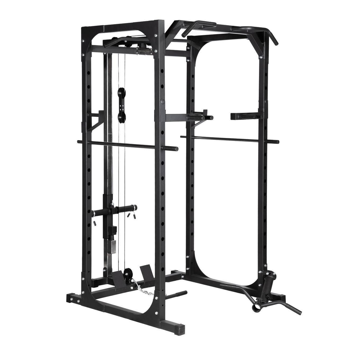 Power rack with + 245Lbs Weight set + 7ft olympic bar