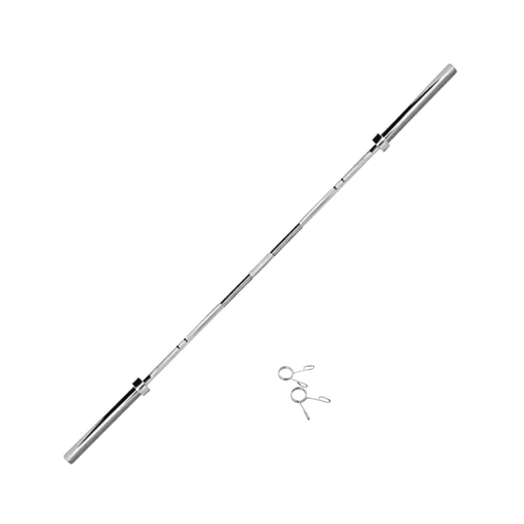 Olympic bumper plates + 7ft 45lbs bar + clips