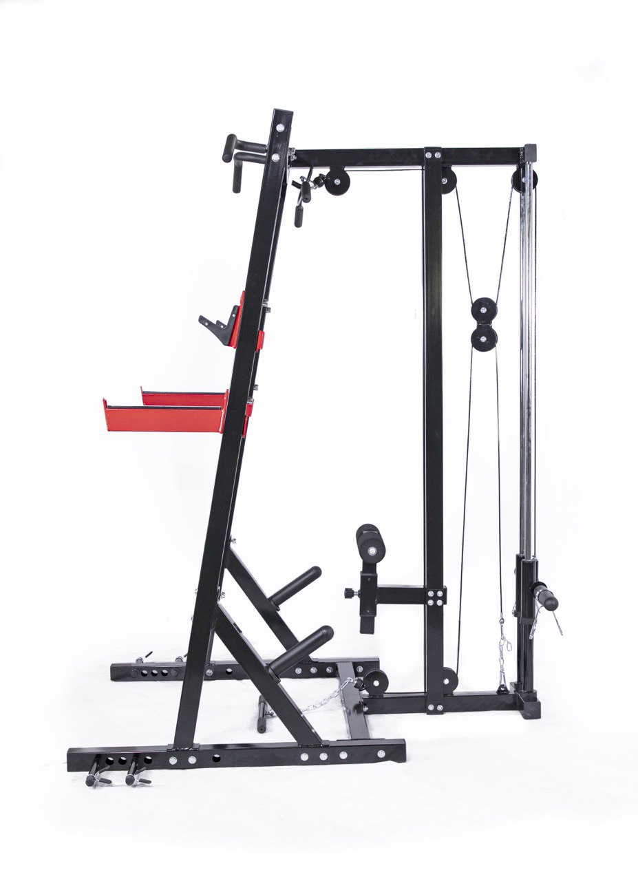 Commercial Half rack with cable attachement