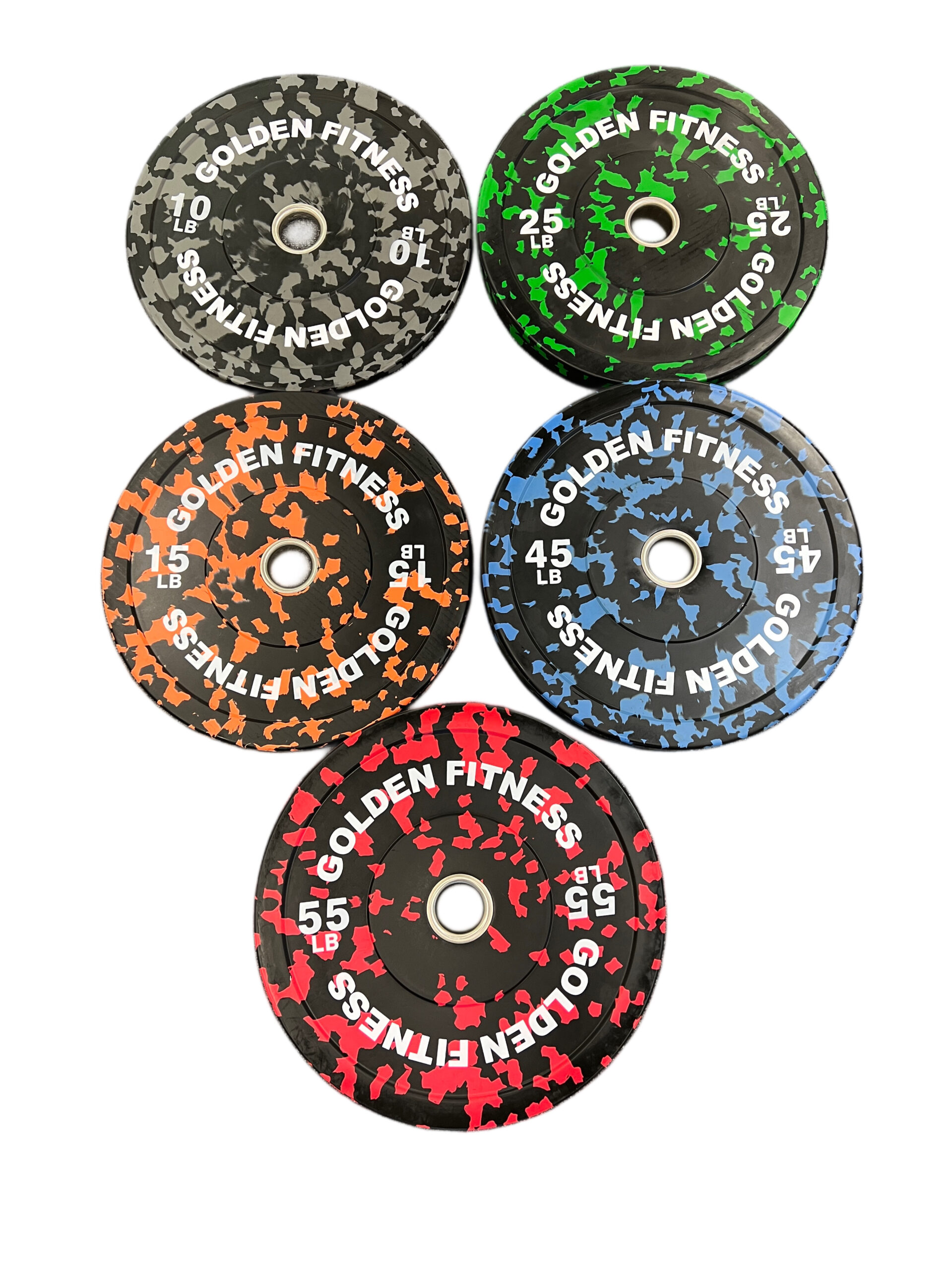 300 Lbs olympic Camouflage bumper plates