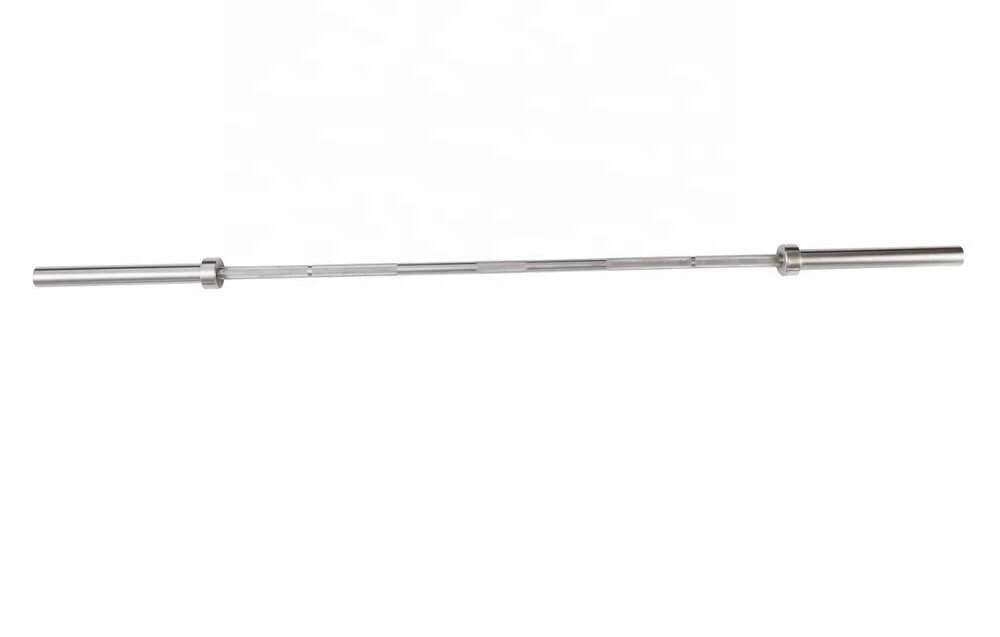 Commercial half rack with bar and bumper plates