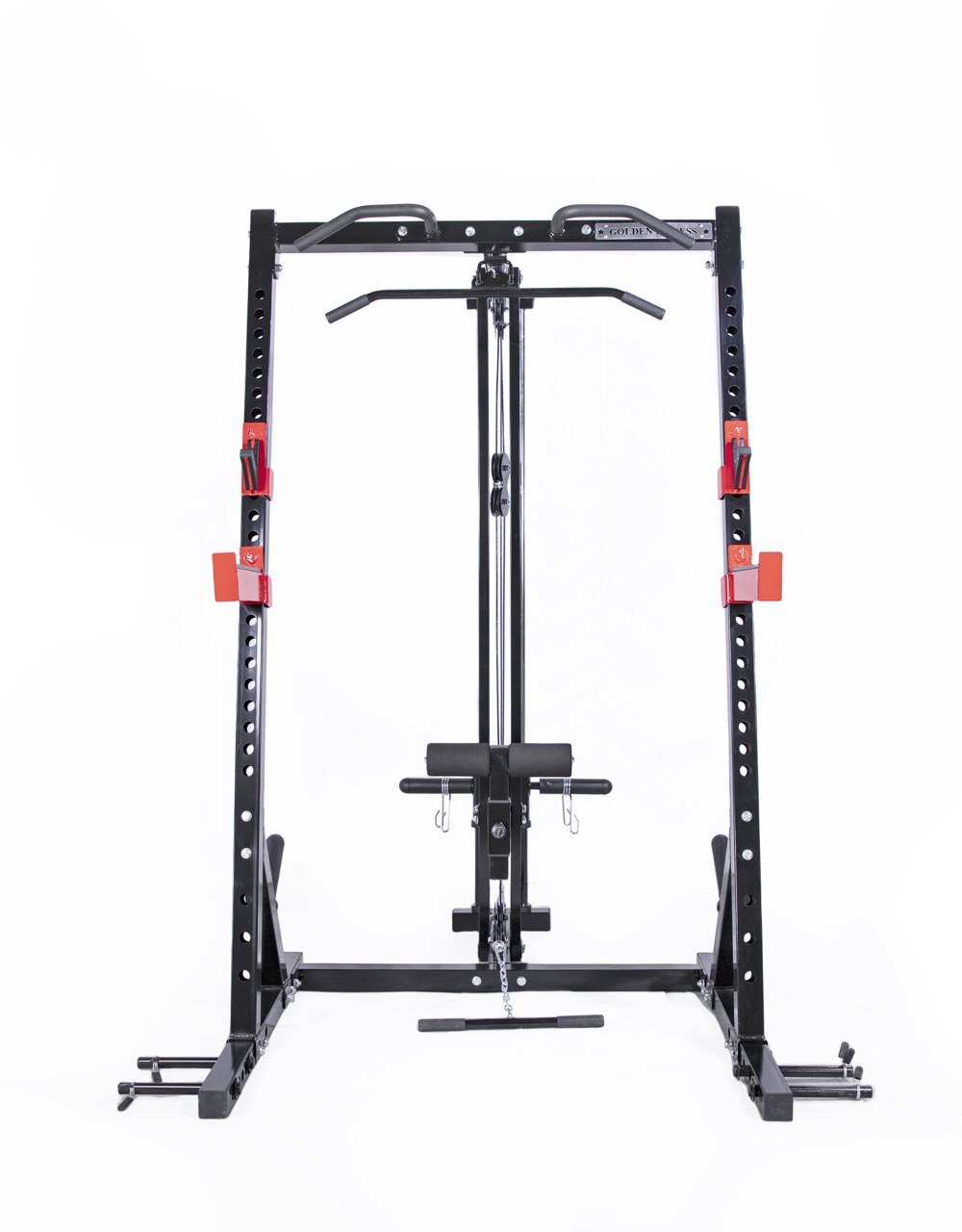 Commercial Half rack with bench, bar, weights
