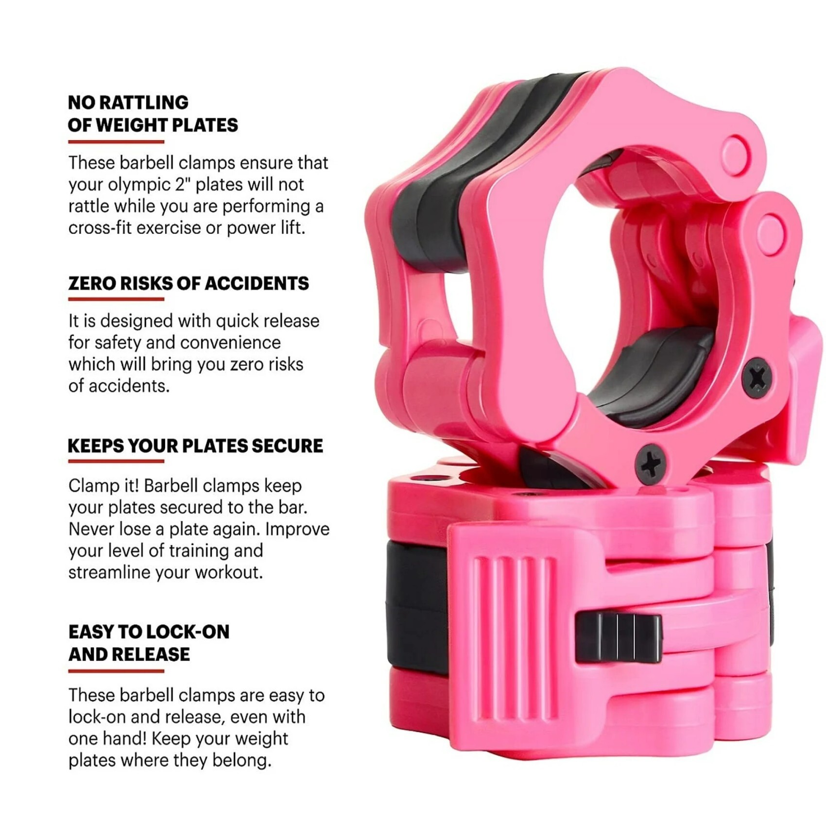 Quick Release Olympic Barbell Clips